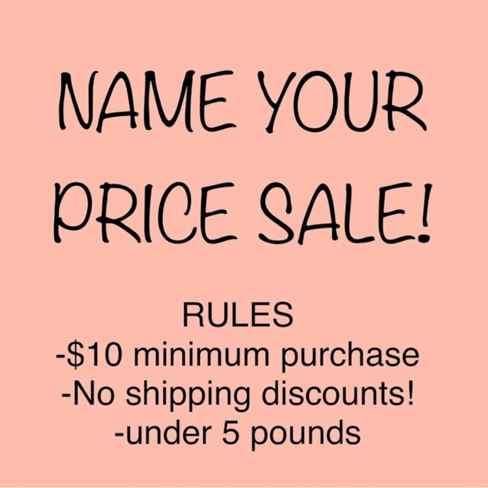 Name Your Price Sale
